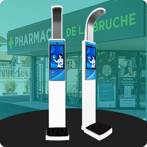 Báscula de altura, peso y presión arterial