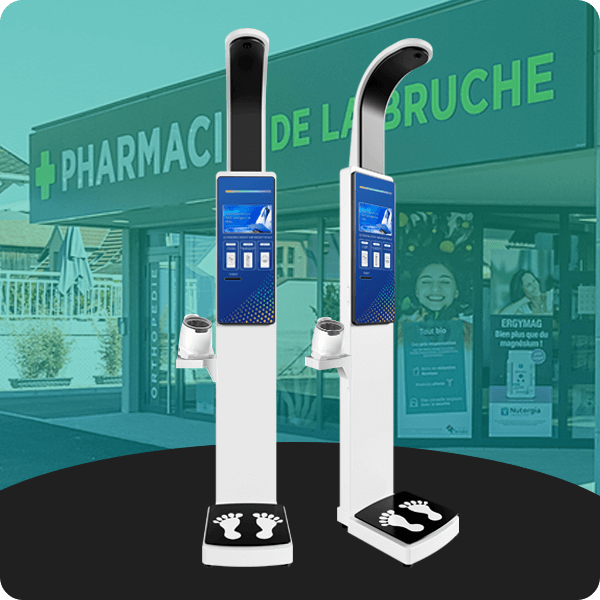 Báscula de altura, peso y presión arterial