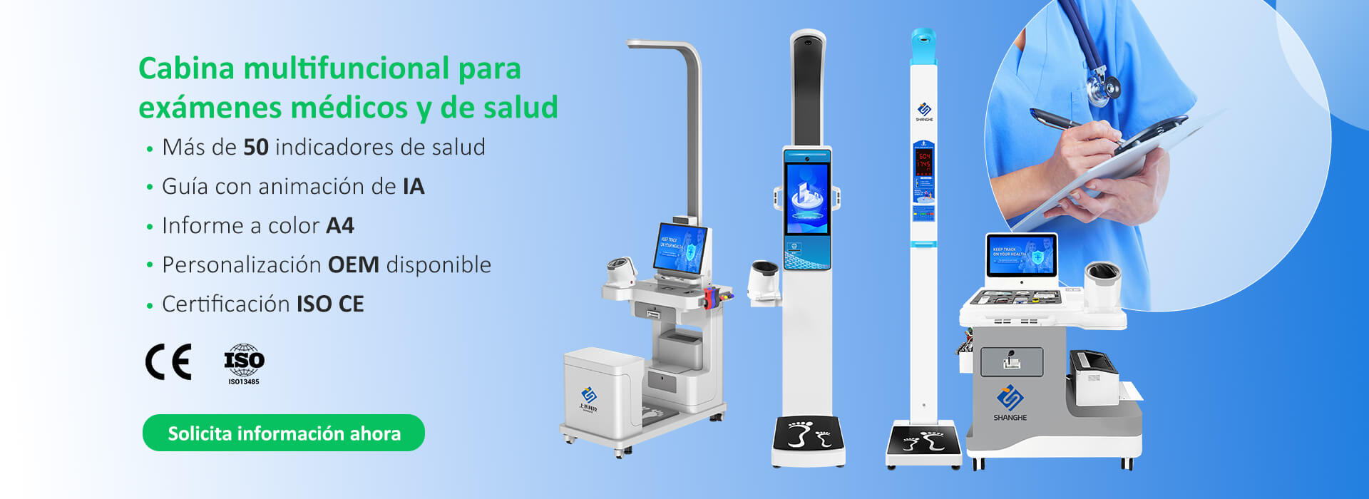 Báscula médica de altura y peso