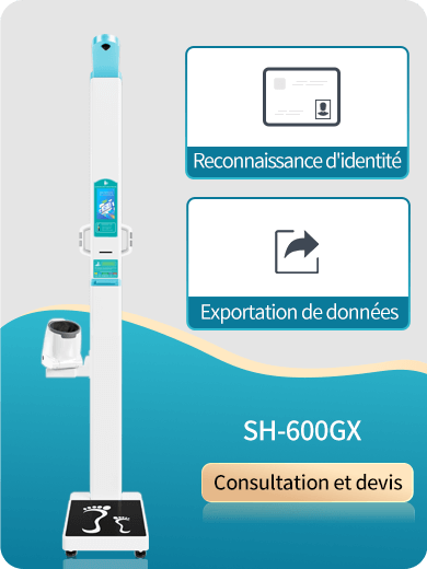 Bascule pour la taille, le poids et la tension artérielle