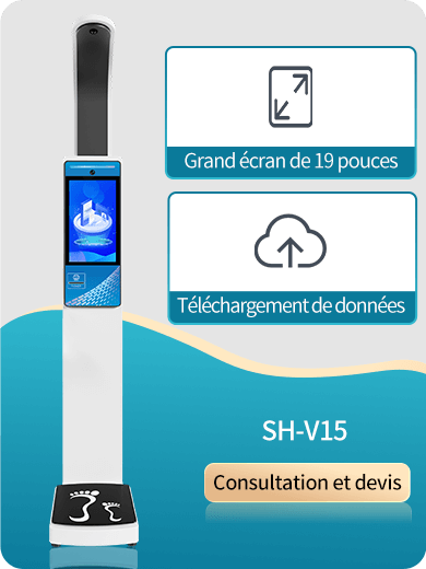 Bascule électronique à ultrasons pour la taille et le poids