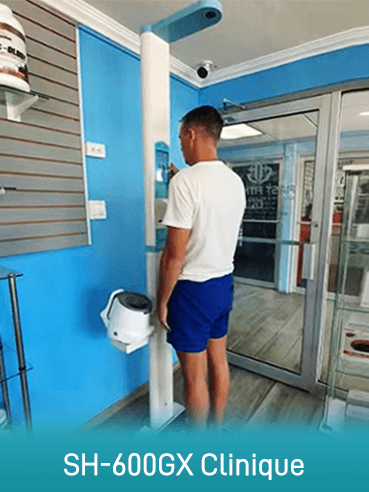 Bascule électronique à ultrasons pour la taille et le poids