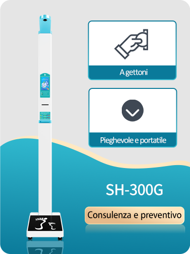 Bilancia completamente automatica per altezza e peso