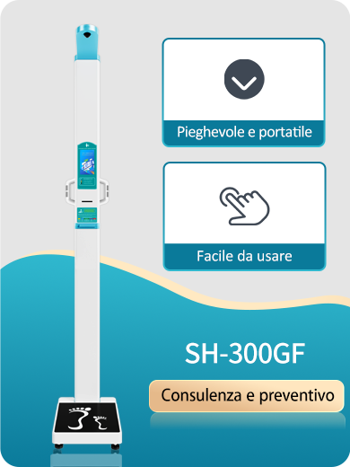 Bilancia multifunzione a gettoni per altezza e peso