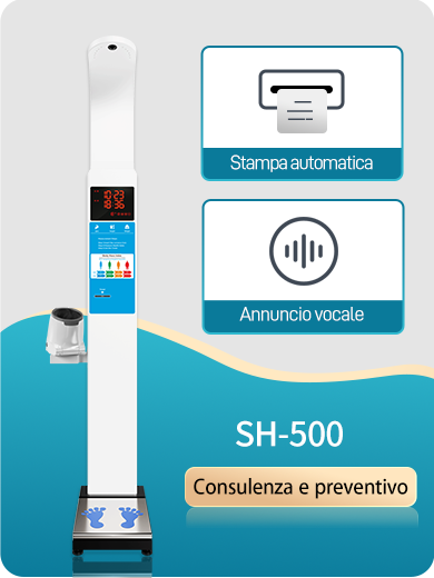 Bilancia completamente automatica per altezza e peso