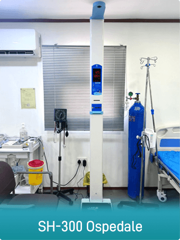 Bilancia completamente automatica per altezza e peso