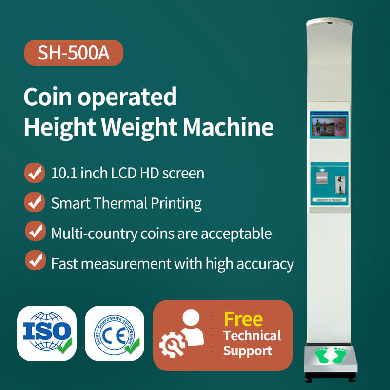 Accurate Coin-Op Themed Digital Body Weight & Height Scales