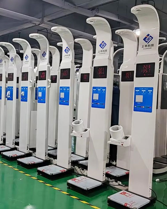 Height weight and blood pressure measuring device